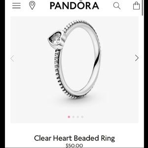 Pandora promise ring